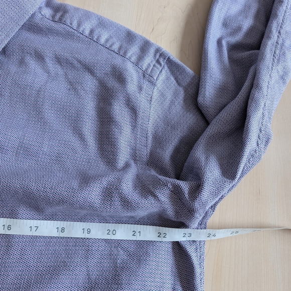 Ben Sherman Purple Waffle Texture Dress Shirt - Picture 12 of 15